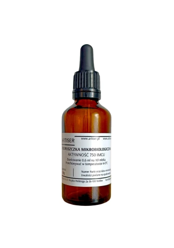 Podpuszczka mikrobiologiczna 50 g, w płynie.