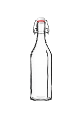 Szklana butelka z pokrywką na zatrzask o pojemności 500 ml. Idealna do przechowywania napojów, domowej lemoniady, mleka, wody.